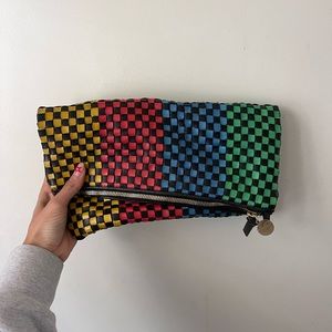Clare V Multicolored Foldover Pouch